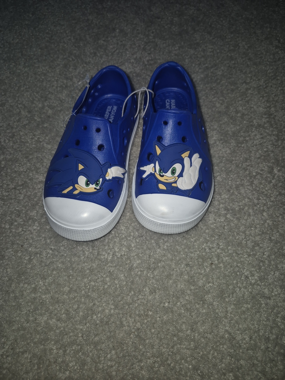 Blue Sonic Slip-On Kids Shoes 6 T
